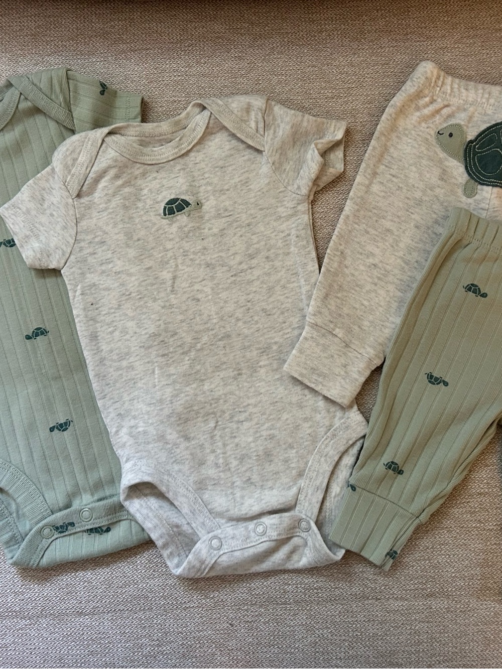 Carter’s Turtle 4-Piece Bodysuit and Pants Set